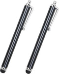 2PC Black Smart Phone Pen Stylus, Silicone Tip Pens for Touch Screen
