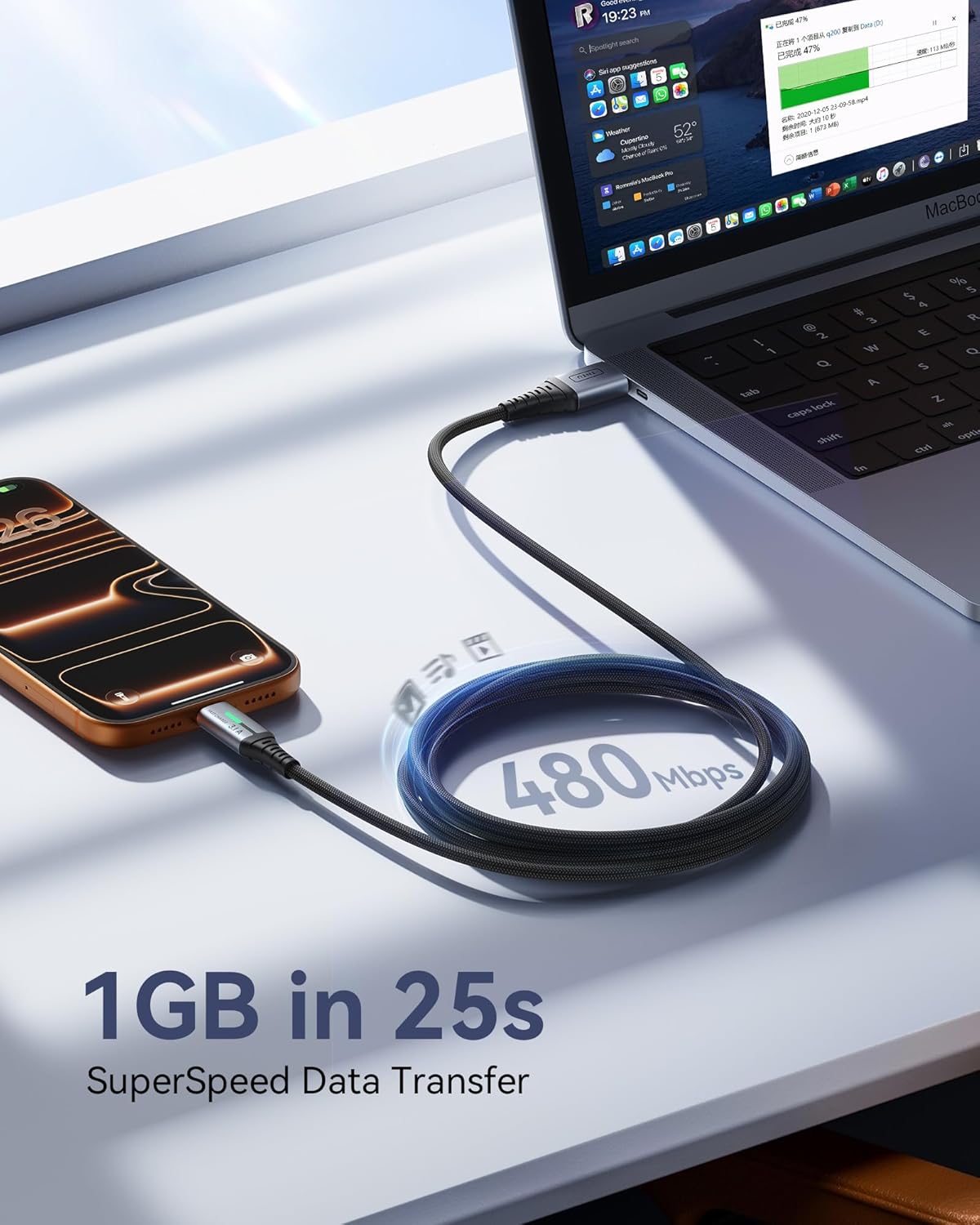 USB C Charger Cable, 2m Type C Cable Fast Charging
