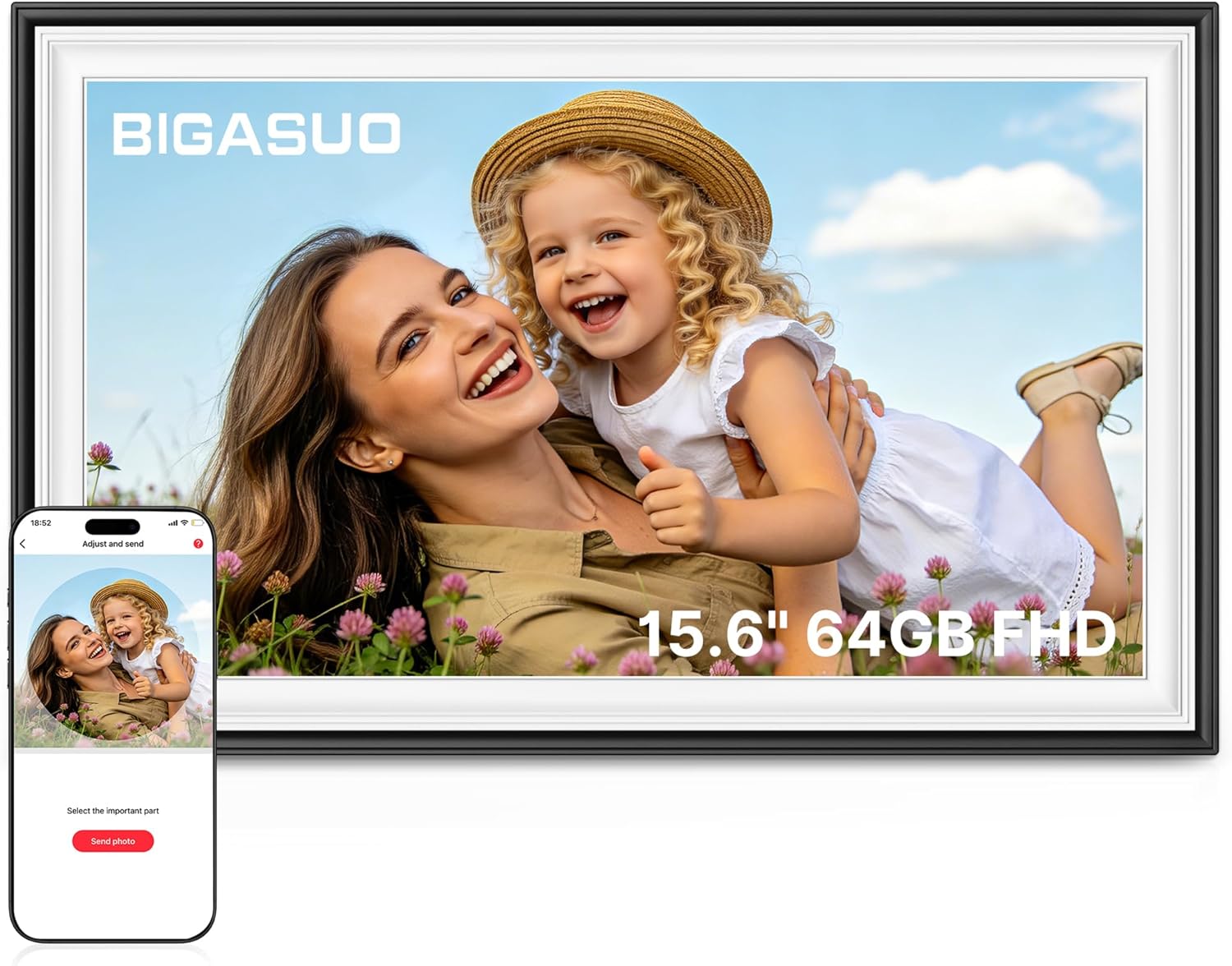 Digital Photo Frame WiFi with Touch Screen
