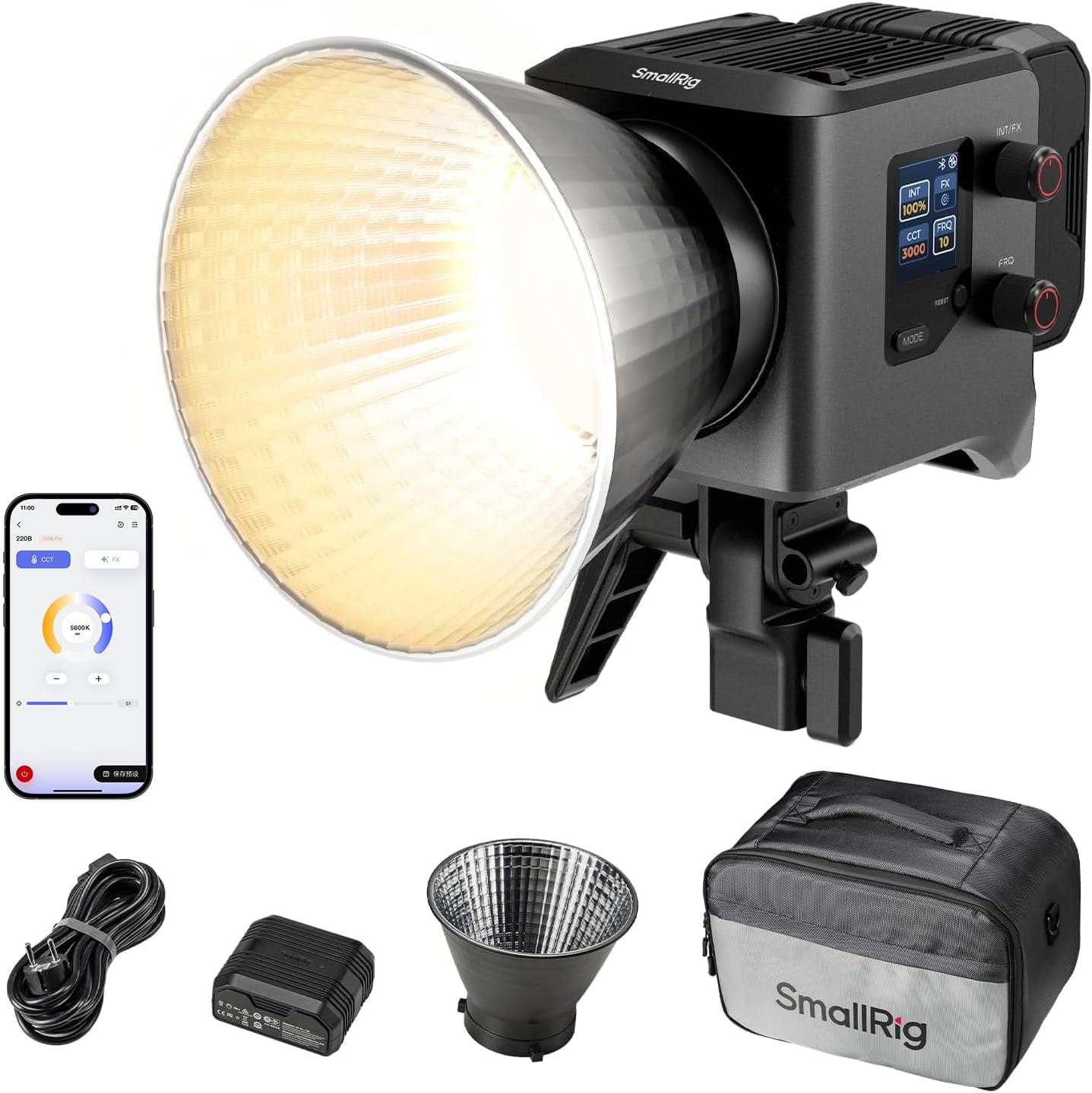 Video Light for Phone - 4 control for Photography and Photo Studio