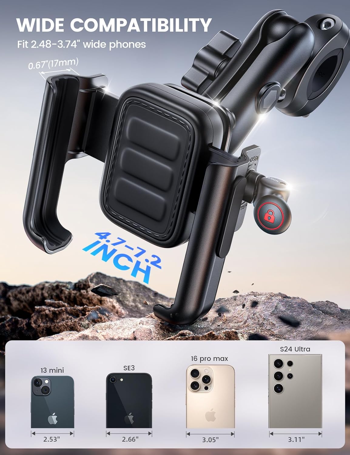 Lamicall Motorbike Phone Holder